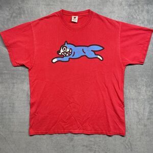 Vintage Billionaire Boys Club X Ice Cream Running Dog Tee Red &‎ Blue Size XL